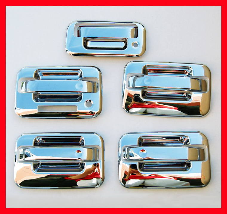 04-11 Ford F150 Chrome Door Handle Covers Bezel 5DR Set